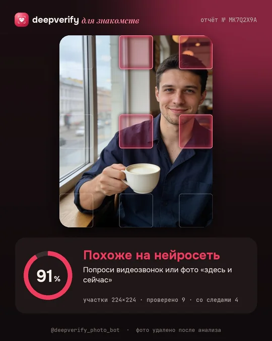 Карточка результата бота